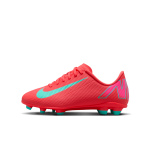 Chaussure de foot basse à crampons mg nike jr. mercurial vapor 16 club pour enfant / ado - rouge Chaussure de foot basse à crampons mg nike jr. mercurial vapor 16 club pour enfant / ado - rouge