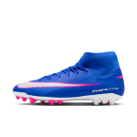 Chaussure de foot montante � crampons ag nike mercurial superfly 10 academy - bleu