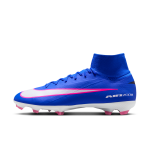 Chaussure de foot montante � crampons fg nike mercurial superfly 10 pro - bleu
