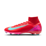 Chaussure de foot montante à crampons fg nike mercurial superfly 10 pro - rouge Chaussure de foot montante à crampons fg nike mercurial superfly 10 pro - rouge