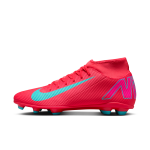 Chaussure de foot montante  crampons multi - surfaces nike mercurial superfly 10 club - rouge