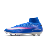 Chaussure de foot montante � crampons nike mercurial superfly 10 elite - bleu