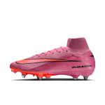 Chaussure de foot montante à crampons sg - pro nike mercurial superfly 10 elite - rose Chaussure de foot montante à crampons sg - pro nike mercurial superfly 10 elite - rose