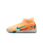 Chaussure de foot montante tf nike jr. mercurial superfly 10 academy  kylian mbapp  pour ado - orange ...
