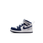 Chaussure jordan 1 mid pour bb et petit enfant - blanc