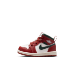 Chaussure jordan 1 mid pour bb et petit enfant - blanc