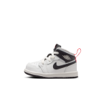 Chaussure jordan 1 mid pour b�b� et petit enfant - blanc