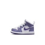 Chaussure jordan 1 mid pour bb et petit enfant - pourpre