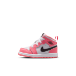 Chaussure jordan 1 mid pour b�b� et petit enfant - rose