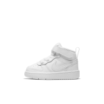 Chaussure nike court borough mid 2 pour bb et tout - petit - blanc