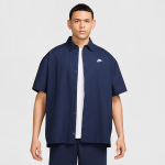 Chemise boutonnée à manches courtes nike club pour homme - bleu Chemise boutonnée à manches courtes nike club pour homme - bleu