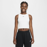 Débardeur côtelé nike sportswear pour fille - blanc Débardeur côtelé nike sportswear pour fille - blanc