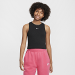 Débardeur côtelé nike sportswear pour fille - noir Débardeur côtelé nike sportswear pour fille - noir