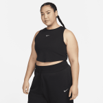 Dbardeur court ajust ctel nike sportswear chill knit pour femme - noir