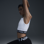 Débardeur court nike pro dri - fit pour femme - blanc Débardeur court nike pro dri - fit pour femme - blanc