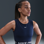 Débardeur court nike pro dri - fit pour femme - bleu Débardeur court nike pro dri - fit pour femme - bleu
