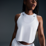 Dbardeur court de running dri - fit adv nike aeroswift pour femme - blanc