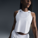 Débardeur court de running dri - fit adv nike aeroswift pour femme - blanc Débardeur court de running dri - fit adv nike aeroswift pour femme - blanc