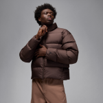Doudoune en duvet jordan flight pour homme - marron
