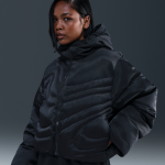 Doudoune oversize en duvet therma - fit nike swoosh series pour femme - noir