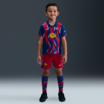 Ensemble 3 pices replica nike football fc barcelona 2025 / 26 stadium 4e tenue pour enfant - bleu