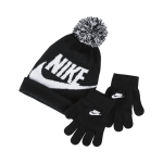 Ensemble bonnet et gants nike pour jeune enfant - noir