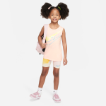 Ensemble deux pi�ces nike � just diy it � bike shorts set pour enfant - blanc