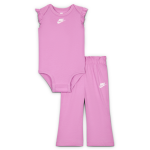 Ensemble deux pi�ces avec pantalon taille haute nike pour b�b� (3 - 6 mois) - pourpre