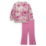Ensemble haut et legging nike floral camo pour bb (12 - 24 mois) - rose