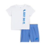 Ensemble short et t - shirt  motif nike pour bb (12 - 24 mois) - bleu