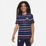 Haut de foot d avant - match nike dri - fit fff academy pro domicile pour ado - bleu