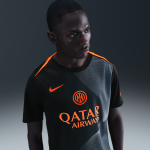 Haut de foot d'avant - match nike dri - fit total 90 inter milan academy pro 3e tenue pour homme - noir ...