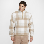 Haut pour l'hiver  demi - zip nike club pour homme - marron