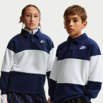 Haut de rugby en tissu en molleton nike club pour ado - bleu
