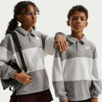 Haut de rugby en tissu en molleton nike club pour ado - gris