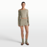 Jupe portefeuille nikeskims stretch knit pour femme - noir