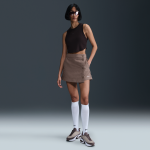 Jupe - short tisse nike sportswear essential pour femme - marron