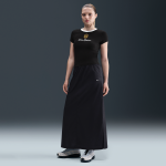 Jupe tissée ample nike sportswear chill poplin pour femme - noir Jupe tissée ample nike sportswear chill poplin pour femme - noir