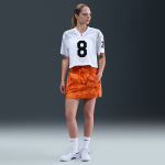 Jupe tisse kobe pour femme - orange