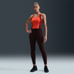 Legging 7 / 8 taille haute sans couture avant nike universa pour femme - rouge