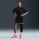Legging de basket asymétrique à une jambe et taille mi - haute a'ja wilson pour femme - noir Legging de basket asymétrique à une jambe et taille mi - haute a'ja wilson pour femme - noir