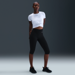 Legging corsaire taille haute nike one pour femme - noir