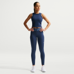Legging long taille haute nike pro sculpt pour femme - bleu