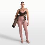 Legging taille haute nikeskims matte 73, 66 cm pour femme - rose