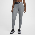Legging taille mi - haute  empicements en mesh nike pro pour femme - gris