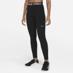 Legging taille mi - haute  empicements en mesh nike pro pour femme - noir