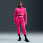 Legging taille mi - haute à empiècements en mesh nike pro pour femme - rose Legging taille mi - haute à empiècements en mesh nike pro pour femme - rose