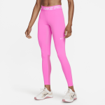 Legging taille mi - haute  empicements en mesh nike pro pour femme - rouge
