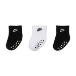 Lot de 3 paires de socquettes anti - drapantes nike pour bb (6 - 12 mois) - multicolore