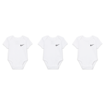Lot de trois bodys  logo swoosh nike pour bb (0 - 9 mois) - blanc